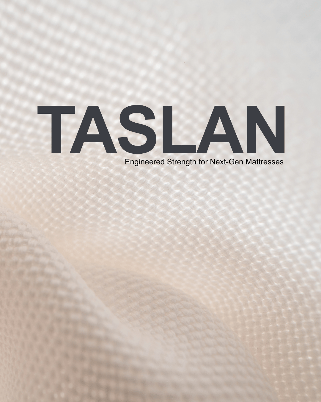 Taslan fabric close-up on a mattress